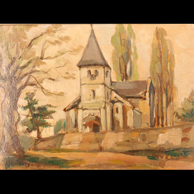 阿尔伯特·拉蒂（1889-1970）布面油画