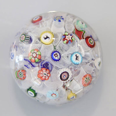Baccarat paperweight decorated with 19th century canes