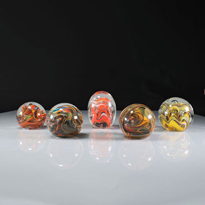 Paperweight. Lot of 5 Manage (Belgian)