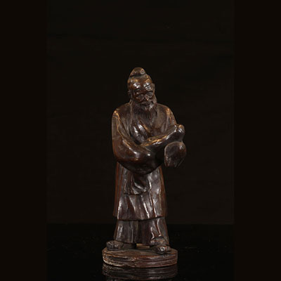 China - bronze figure with a young child
