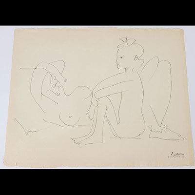 Pablo Picasso (1881-1973) - DEUX FEMMES , Quatrième état