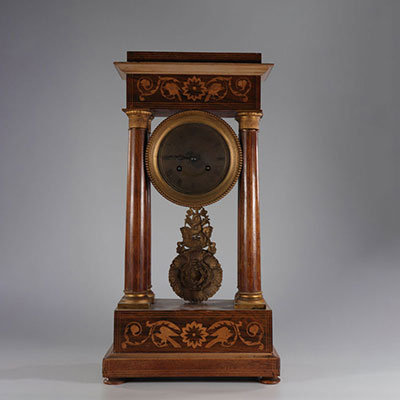 Portico clock, Charles X period.