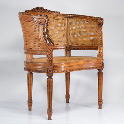 Louis XVI style cabinet armchair
