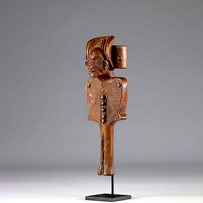 Chokwe scepter of power representing Chibinda Ilunga. Angola. Mid century.