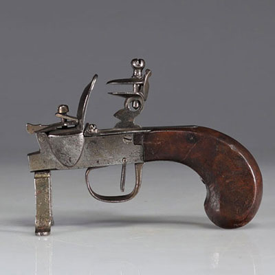 Briquet pistolet à silex de table du XVIIIe siècle
