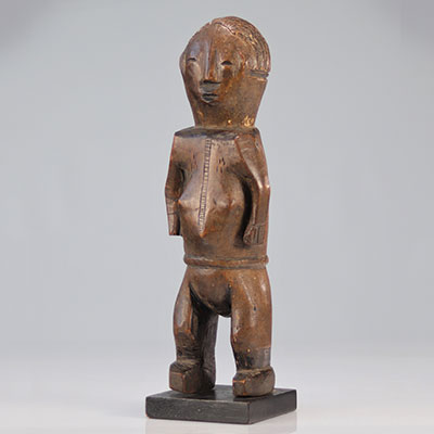 Rare statue Ngbaka , Nbaka du Congo figure anthropomorphique : Ex col : Berndt Helleberg Stockholm
