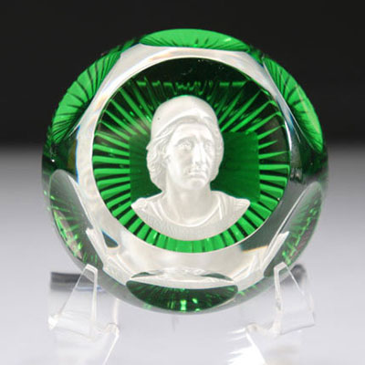 Paperweight. Baccarat. Alexander The Great