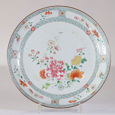 18th century famille rose porcelain plate