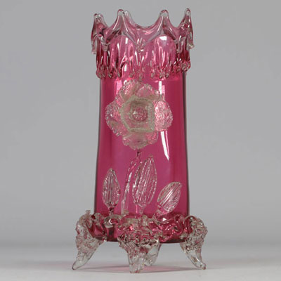 Chênée (BE) - Vase en verrerie d'époque du XIXe siècle.