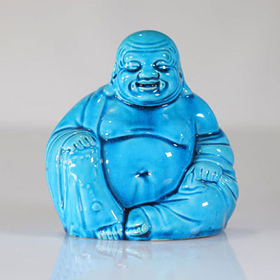 Chine Bouddha en porcelaine bleu