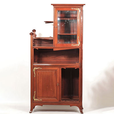 VICTOR HORTA (1861-1947) Art Nouveau mahogany display cabinet