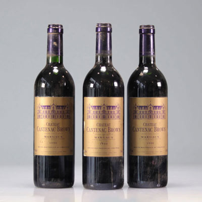 Lot of 11 Château CANTENAC BROWN (Margaux) 1990