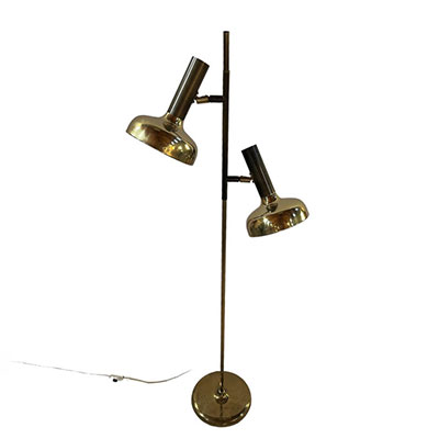 Floor lamp Solken Leuchten Edition in gilded Brass from Germany circa 1970