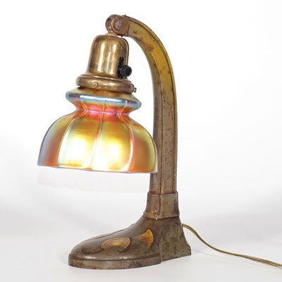 Lampe de bureau en bronze 1900