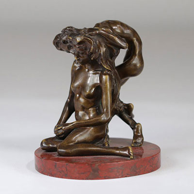 Alexandre CHARPENTIER (1856-1909) groupe en bronze 