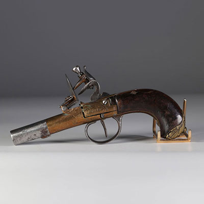 Petit pistolet à silex, Londres, Angleterre XIXe