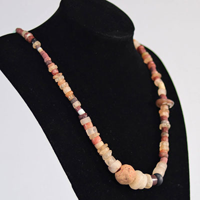 African glass bead necklace