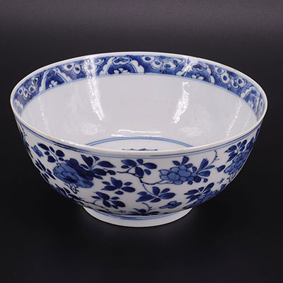 CHINA - XVIIIth -  bowl - white blue