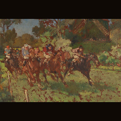 Louis-Ferdinand MALESPINA  - la course de chevaux