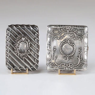 Louis XV style silver boxes (2)