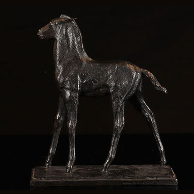 Auguste Trémont - Le poulin marchant - edition muséal en bronze