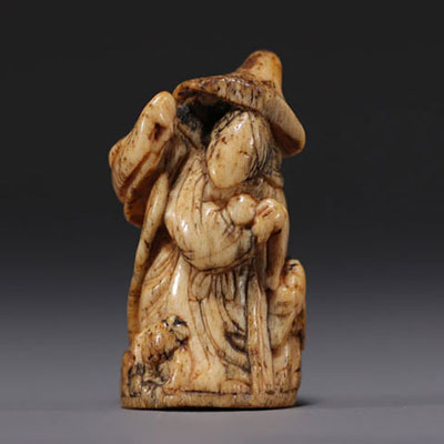Japan - Netsuke, bone figure, 18th century.