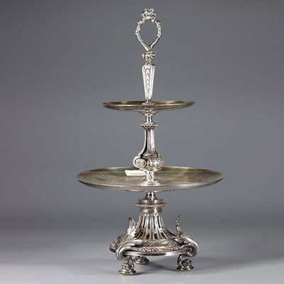 Christofle silver-plated centerpiece
