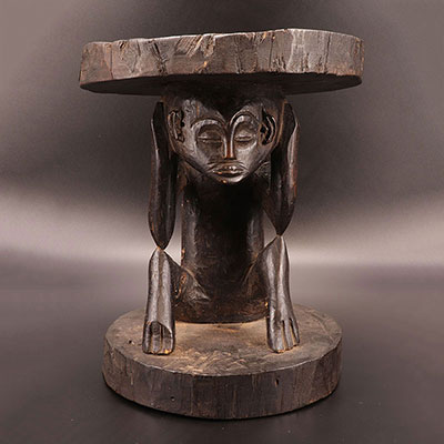 Africa - African stool DRC Tchokwé 1920-1930