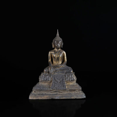 Chine du Sud Vietnam Bouddha en bronze époque Qing 