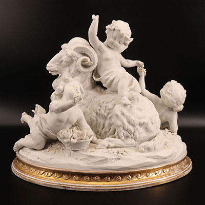  Italy - Aries and cherub biscuit group