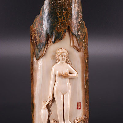 JAPAN - carved mammoth tusk - erotic style
