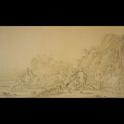 P. DUVERGER (XVIII) 绘画《生活场景》
