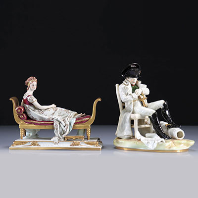 Porcelaine de Saxe Napoléon et Joséphine 