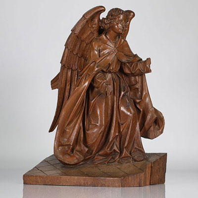 18th carved wooden angel