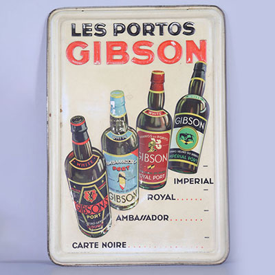 Belgium - plaque Gibson - 1936