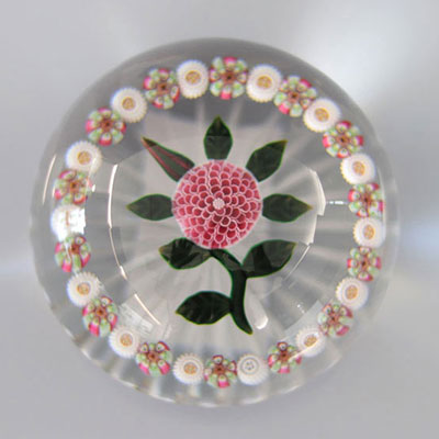 Baccarat paperweight 1992 - Number 20/150, Chamomile and sweets