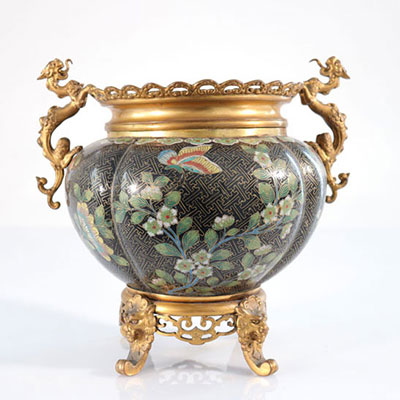China bronze cloisonne vase