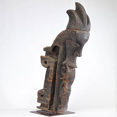 Batak Sumatra élément décoratif en bois sculpté