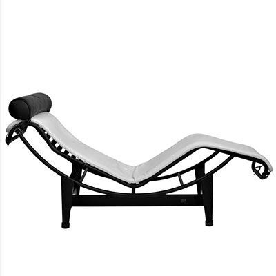 Charles LE CORBUSIER & Charlotte PERRIAND (XX) - Editor Cassina Lounge chair LC4 White