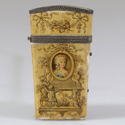 18th century case embellished with Louis XVI paintings