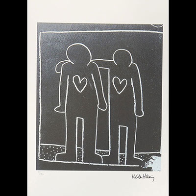 Keith Haring - Lithographie sur papier signée et numérotée