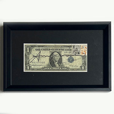 Andy Warhol. Billet de 1 dollar Américain.