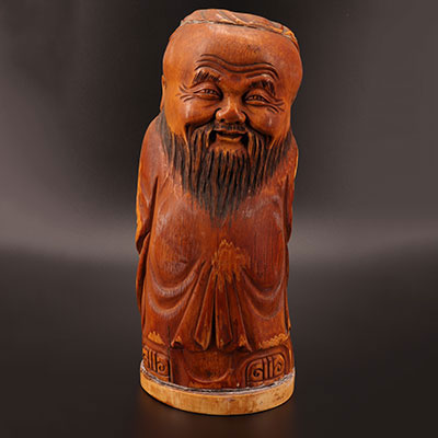 中国 - 人物牙雕像 19世纪