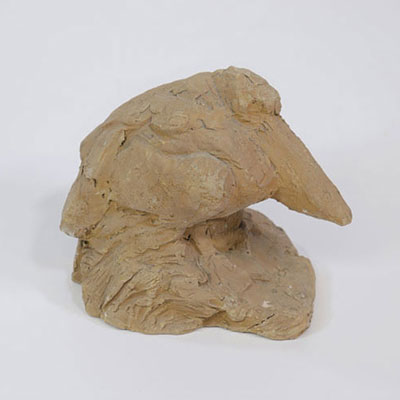 Herbert GELDHOF (1929-2007) Pelican in clay (unsigned from artist workshop)