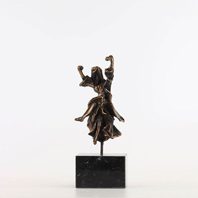 SALVADOR DALI (1904-1989) CARMEN Bronze with gilded patina Annotated EA on the back Signed on the back 
