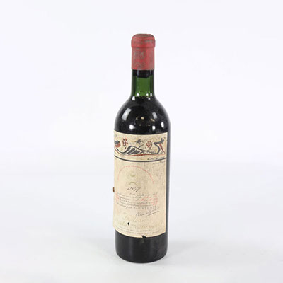 1 bouteille Chateau Mouton Rotschild 1957 - 1er grand cru classé -