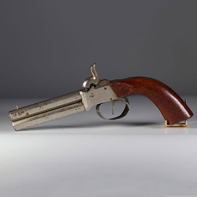 19th century double barrels pistol