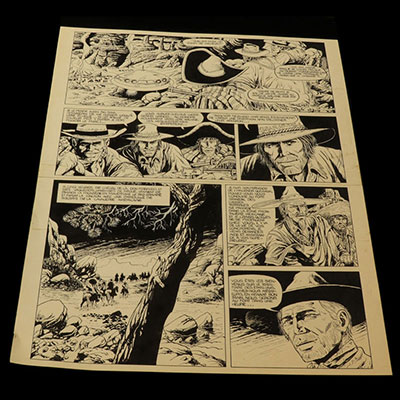 Original Comics Page - BD - Coria designer Bob Morane original Original Comics Page