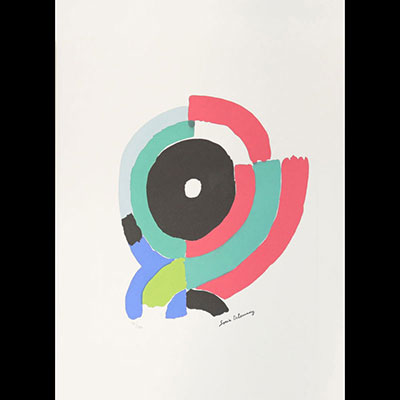 Sonia Delaunay - Lithographie sur papier signée et numérotée