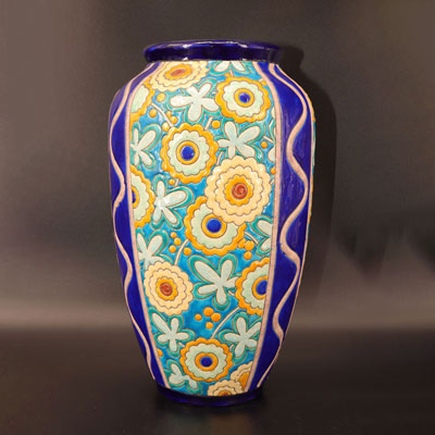Art Deco Keramis Boch Charles Catteau Vase
